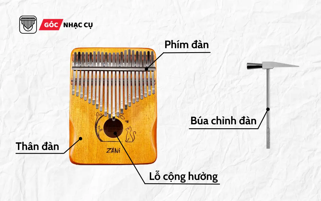 Cấu tạo của đàn Kalimba