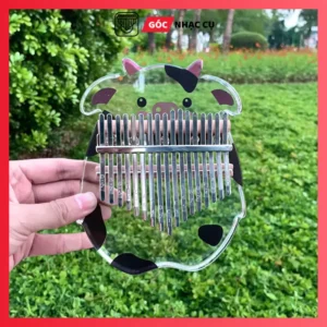 Đàn kalimba trong suốt hình bò sữa