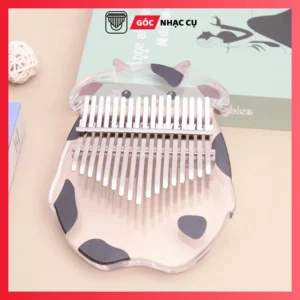 Đàn kalimba trong suốt hình bò sữa
