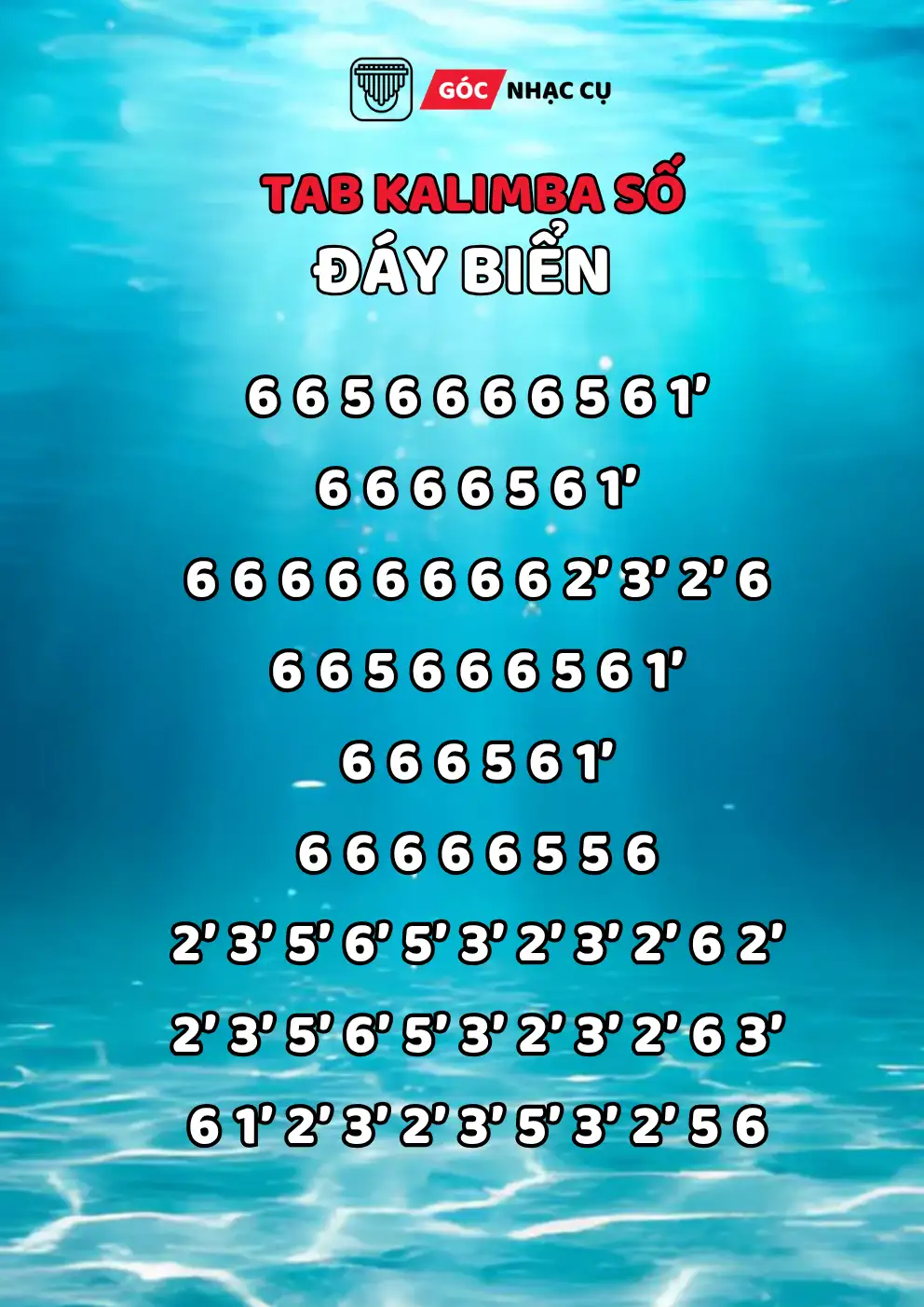 Tab Kalimba đáy biển