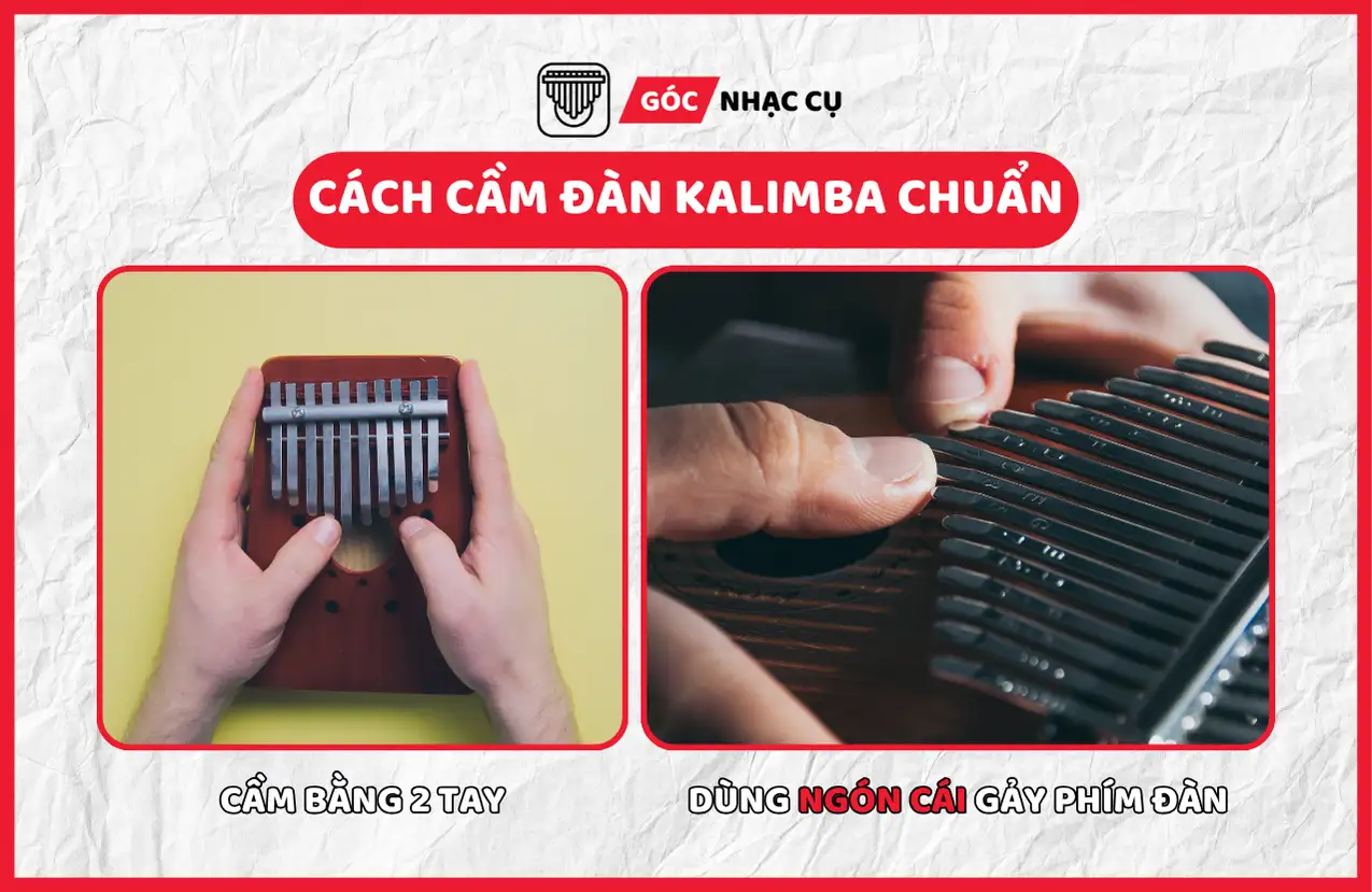 Cách chơi đàn Kalimba đơn giản cách cầm đàn kalimba