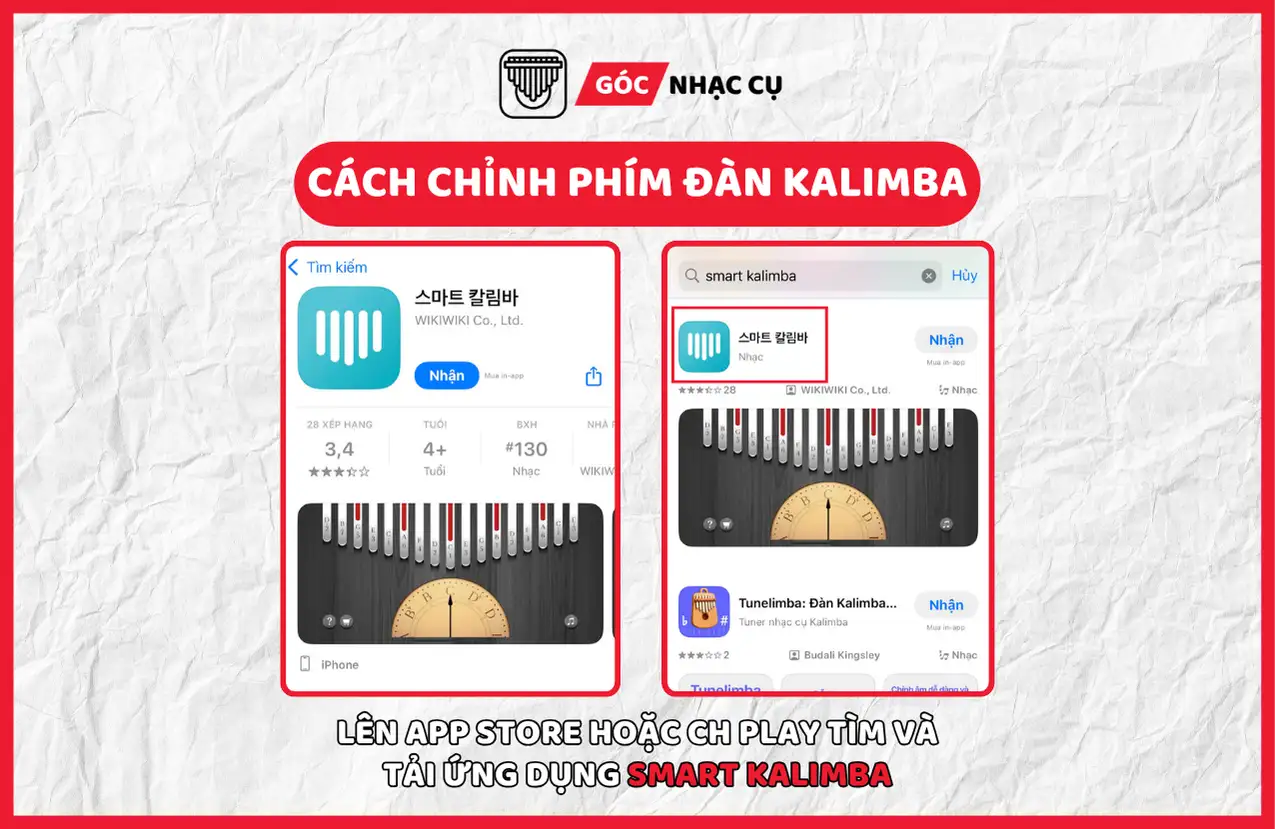 Cách chơi đàn Kalimba đơn giản dùng app smart kalimba