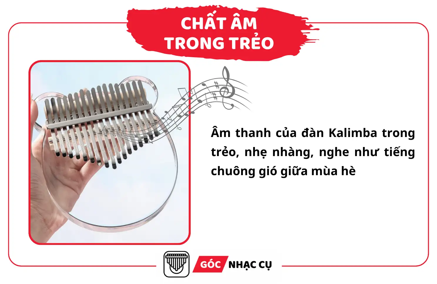 Chất Âm Đàn Kalimba Trong Suốt