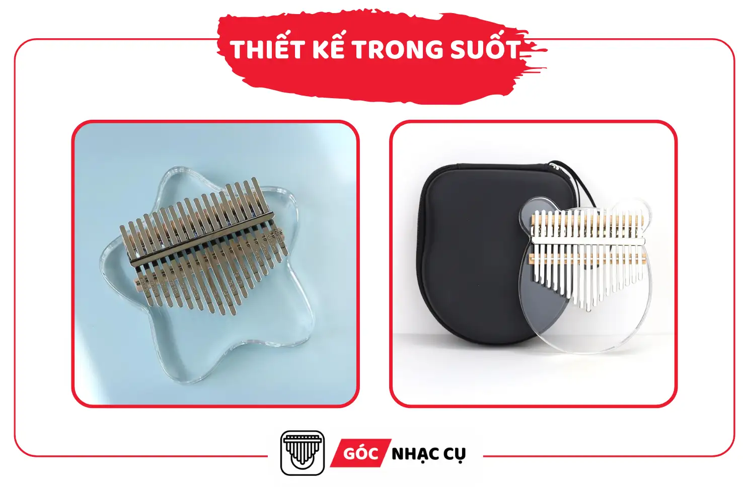 Thiết Kế Đàn Kalimba Trong Suốt